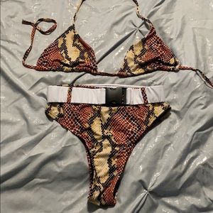 Snakeskin bikini